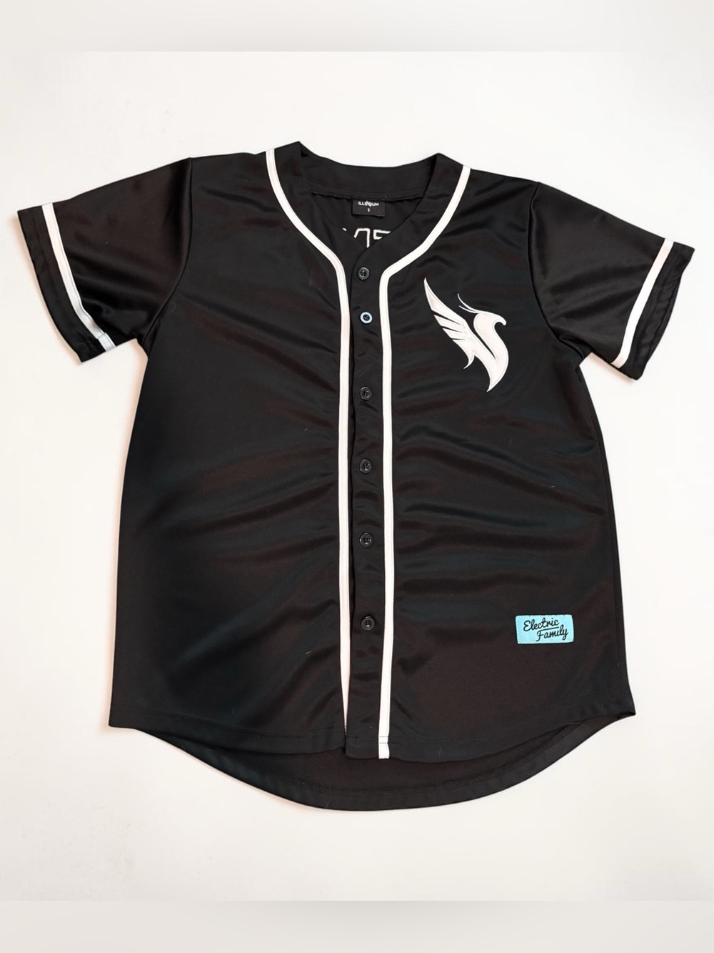 Illenium Official Electric Family Baseball Jersey - Black/White - Small